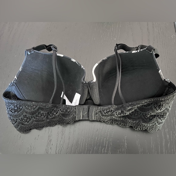 Auden 38B Floral Lace Black and White Bra - Picture 2 of 4